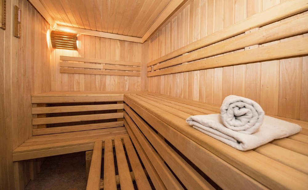 Sauna leer Handtücher